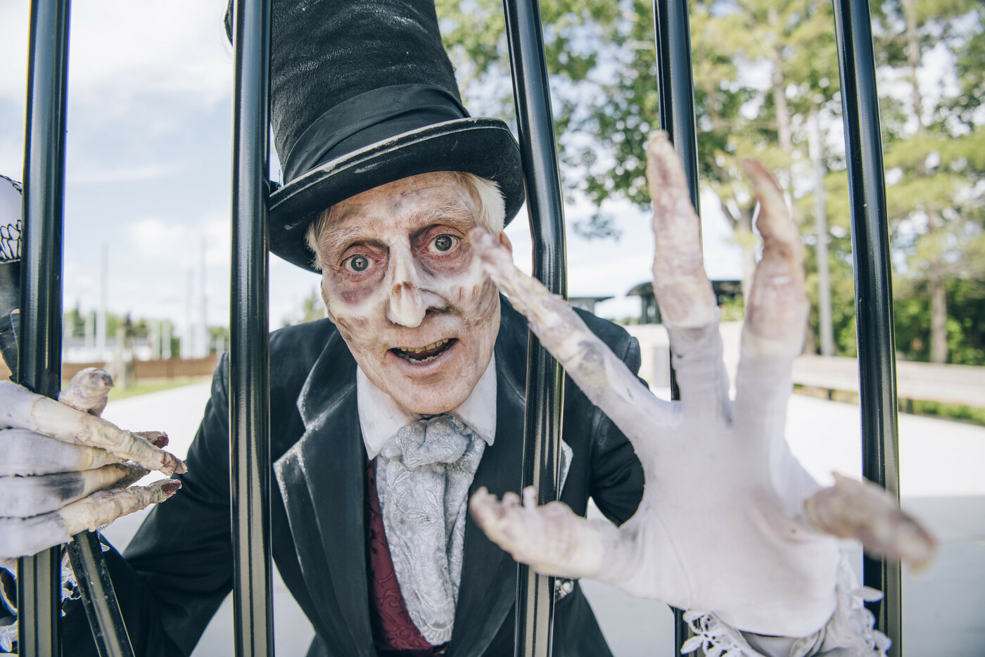 Mr. Dark inviting guests to Edmonton's Halloween Festival 